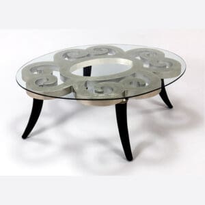 Cocktail Table With Glass Top