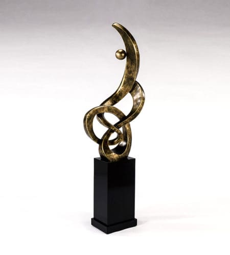 Modern Twisted Floor Sculpture