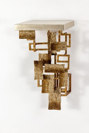 Artmax 12x23 Metal and Wood Wall Bracket