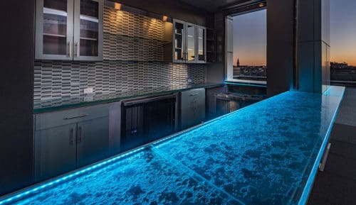 thermoformed glass Kitchen Countertop