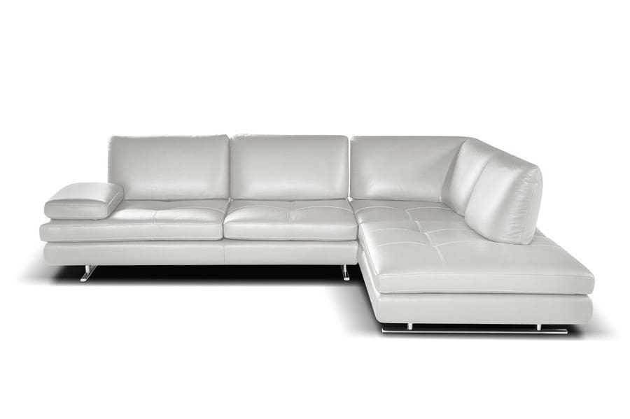 luna leather sectional sofa