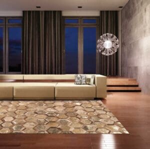 City Chic Rug Amber Gold