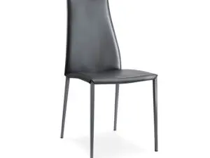 Modern Calligaris Metal Aida chair upholstered seat - CS1452
