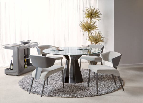 Poly round dining table