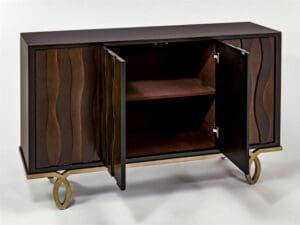 Dark Cherry console cabinet2