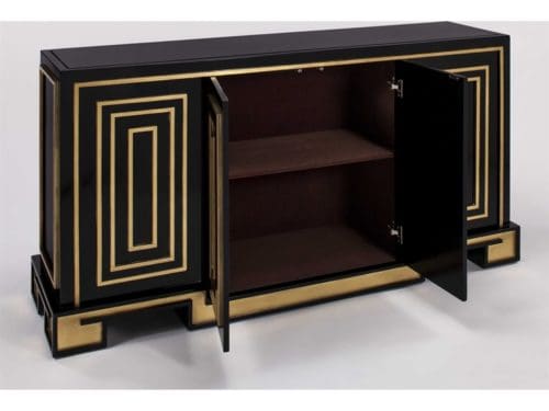 black console cabinet living room