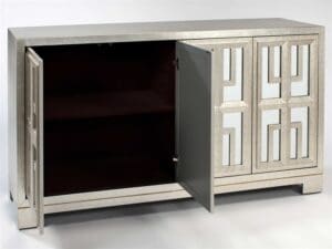 Light Champagne Brush Console Cabinet0