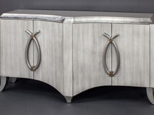 Eggshell White Console Cabinet0