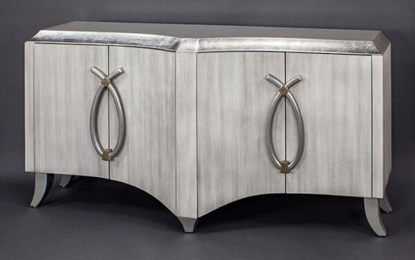 Eggshell White Console Cabinet