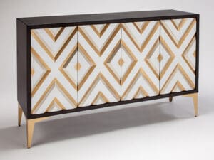 Gold Champagne Console Cabinet0