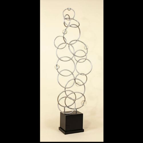 Modern Circles Floor Sculpture