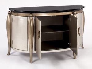 Old Gold Silver Console Cabinet1 Old Gold Silver Console Cabinet1