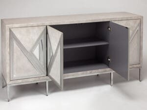 Sandy Silver Console Cabinet1