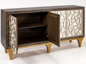Silver Champagne Console Cabinet2 Silver Champagne Console Cabinet2