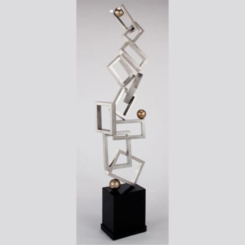Silver Connections Floor Sculpture