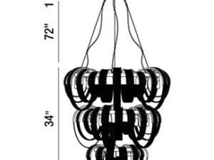 Eurofase 17 Light Sage Chandelier3