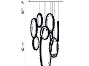 Eurofase 38 LED Scoppia Chandelier1
