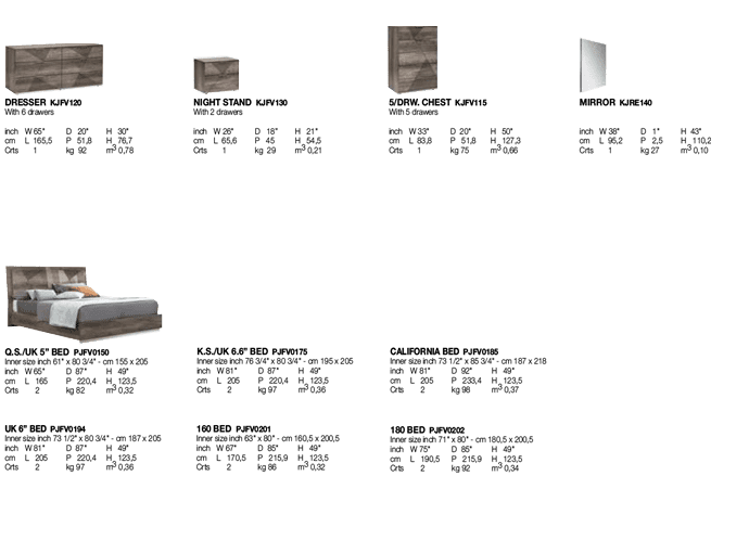 Bedroom Set Favignana