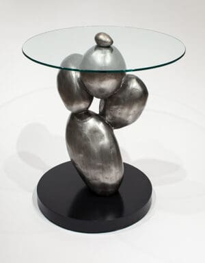 Artmax 27in Silver Coffee Table