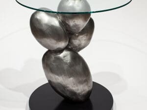 Artmax 27in Silver Coffee Table1