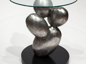 Artmax 27in Silver Coffee Table2