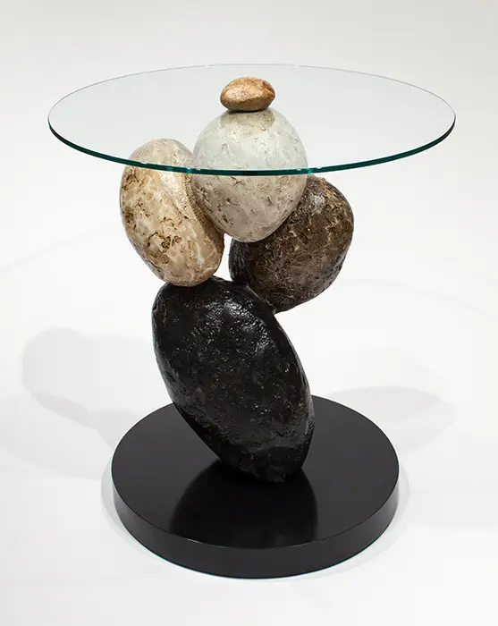 Artmax 27in Stone End Table