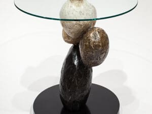 Artmax 27in Stone End Table1