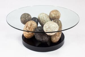 Artmax 44in Stone Coffee Table