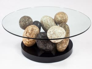 Artmax 44in Stone Coffee Table