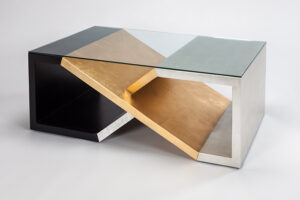 Gold Silver Coffee Table