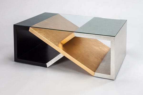 Gold Silver Coffee Table