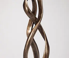 Artmax Bronze Waves Floor Sculpture