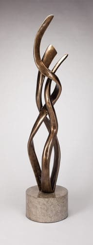 Artmax Bronze Waves Floor Sculpture