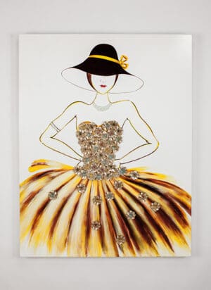 Artmax Elegant Lady Wall Art