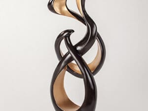 Artmax Gold Black Floor Sculpture