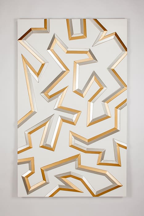 Artmax Gold Lines Wall Art