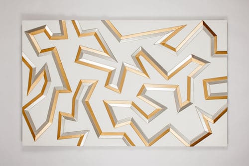 Artmax Gold Lines Wall Art