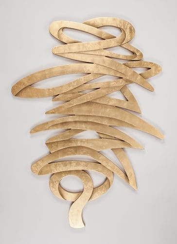 Artmax Gold Strokes Wall Art