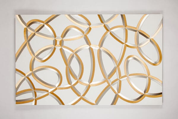 Artmax Gold and Silver Wall Art
