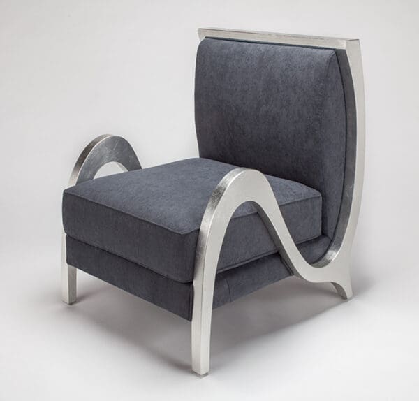 Artmax Grayish Blue Upholstery Chair