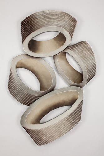 Artmax Metallic Cylinders Wall Art