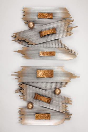 Artmax Metallic Wood Wall Art