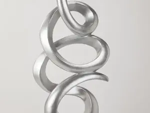 Artmax Silver Loops Floor Sculpture