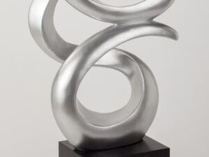 Artmax Silver Loops Floor Sculpture2
