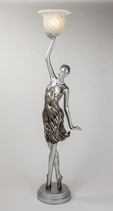 Artmax Silver Woman Floor Lamp
