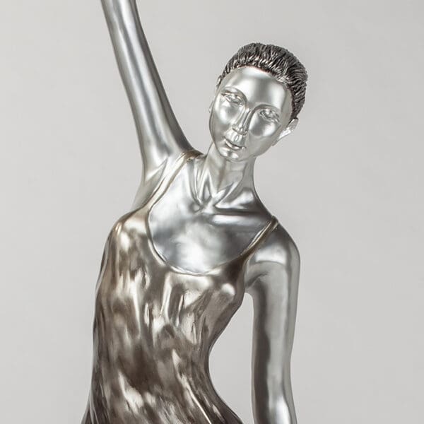 Artmax Silver Woman Floor Lamp