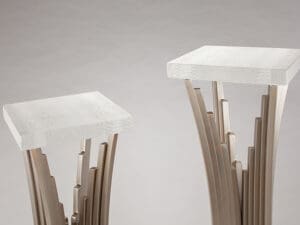Artmax White Ivory Pedestals1