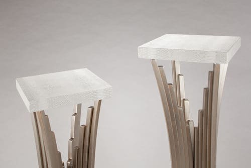 Artmax White Ivory Pedestals