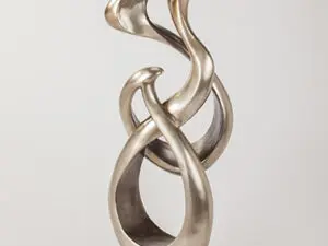 Silver Curves Floor Sculpture