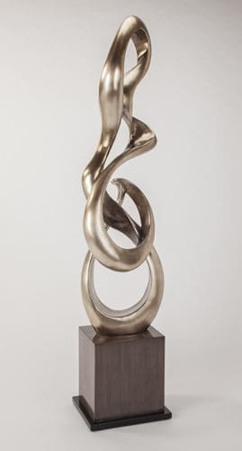 Silver Curves Floor Sculpture